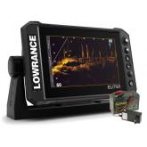 Echolot Lowrance Elite FS 7 se sondou Active Imaging 3v1