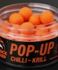 Pop-up boilies Black Carp chilli - krill 15mm