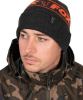 Zimn epice Fox Collection Beanie Hat Black Orange